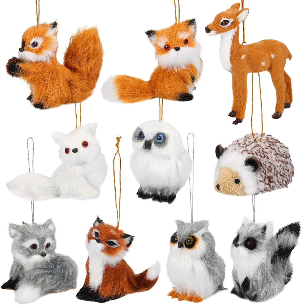 Forest Animal Plush Hanging Ornaments