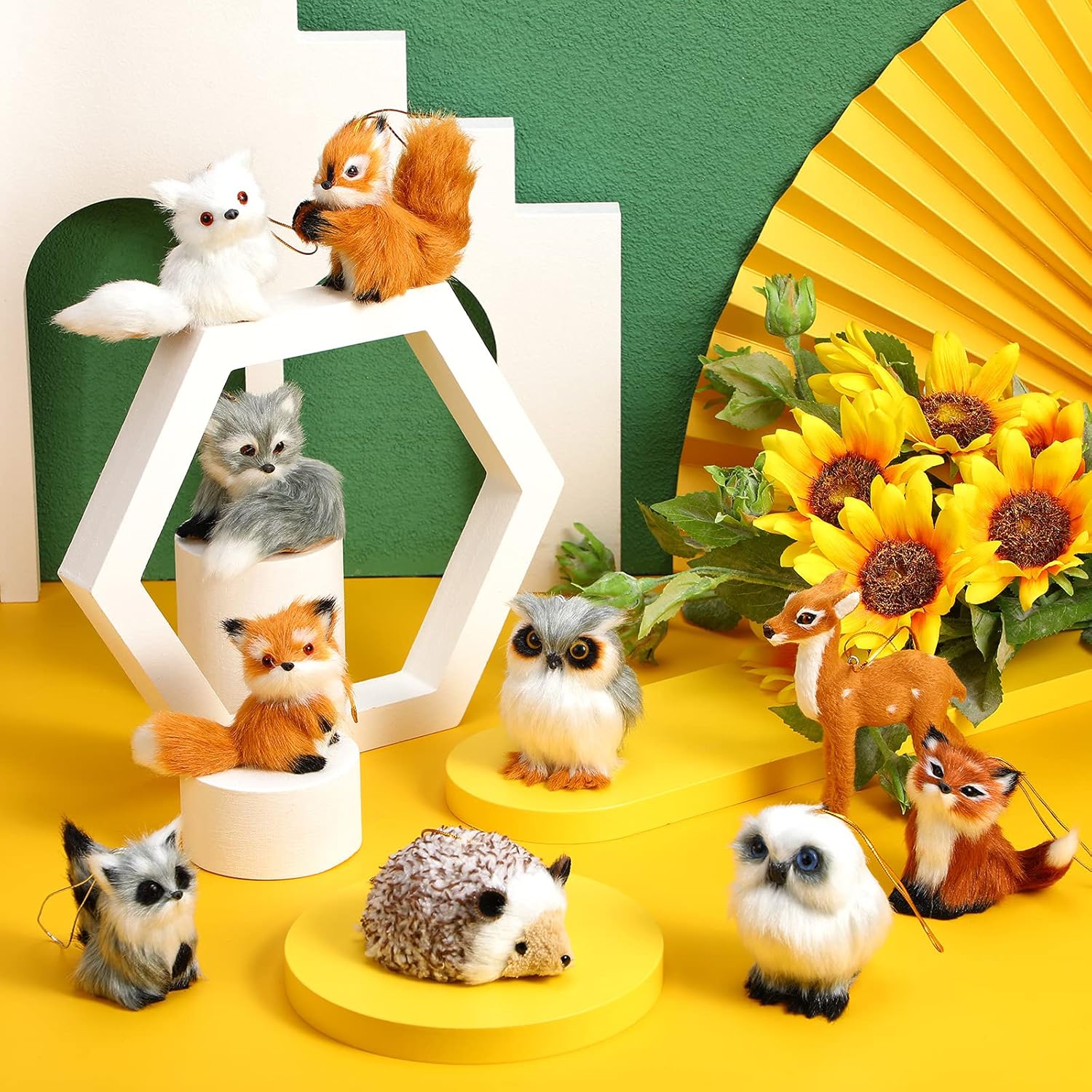 Forest Animal Plush Hanging Ornaments